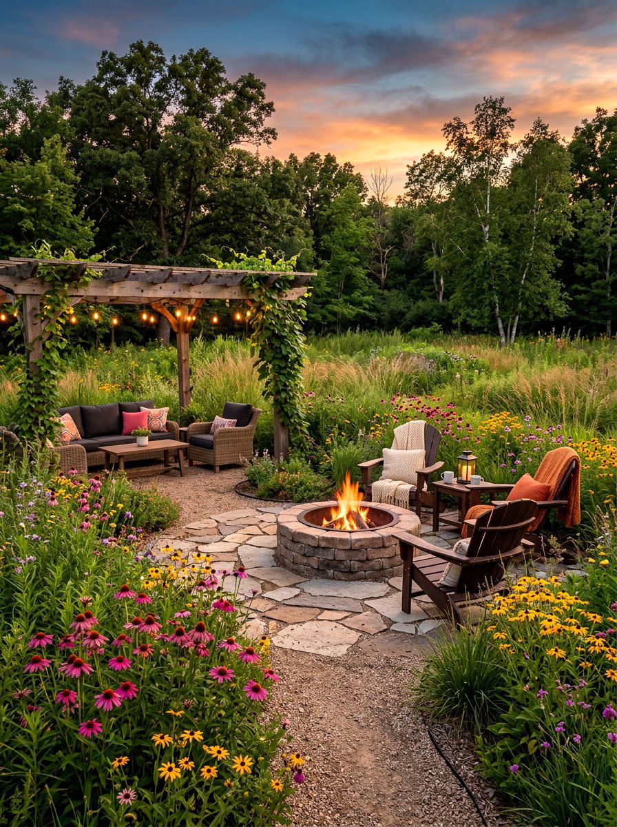 Backyard Prairie Retreat - 30 prairie style garden ideas