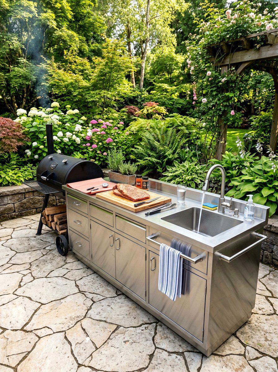 Backyard Prep Station - 30 smoker station ideas