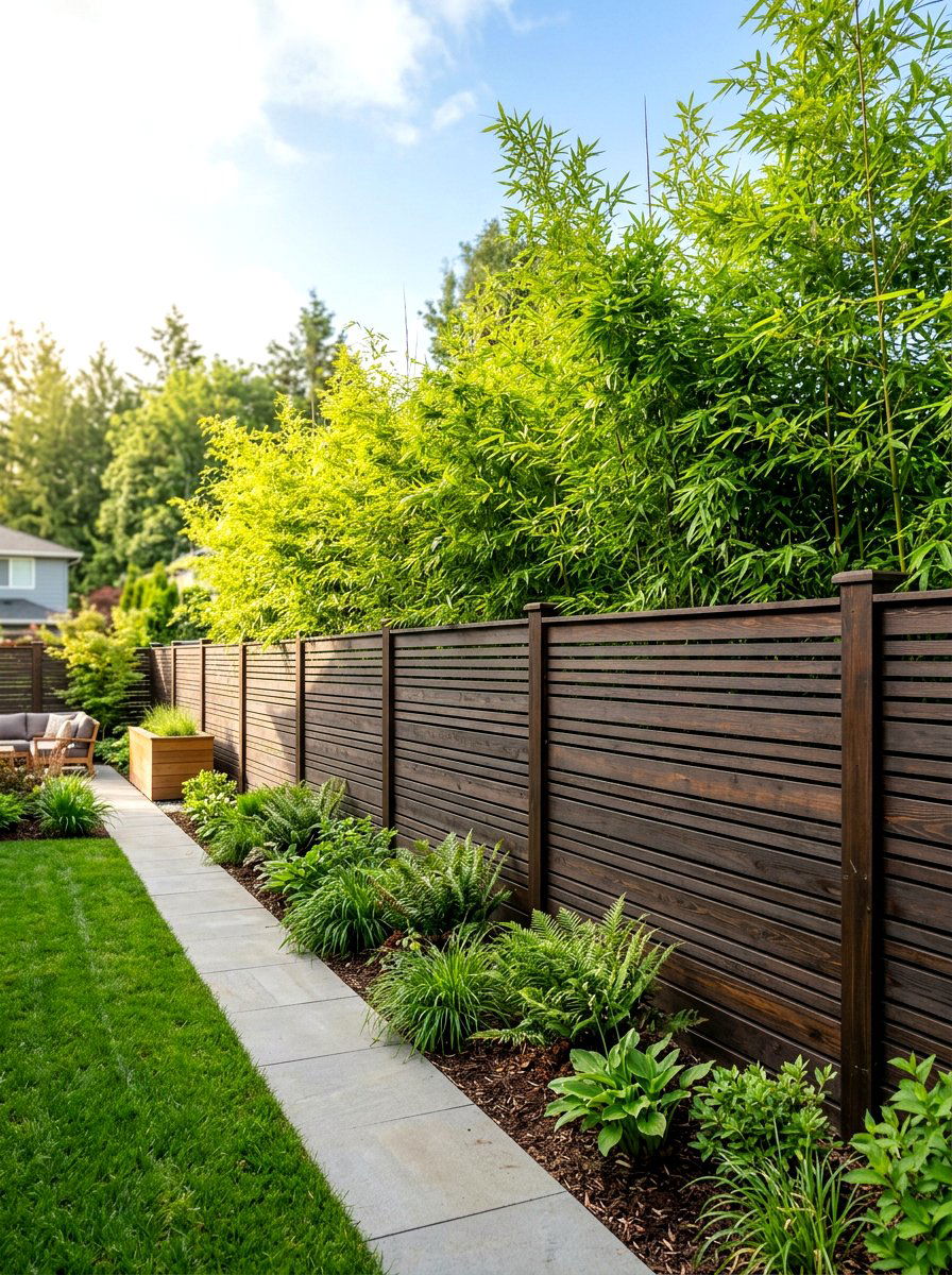 Backyard Privacy Fence - 30 cozy backyard ideas
