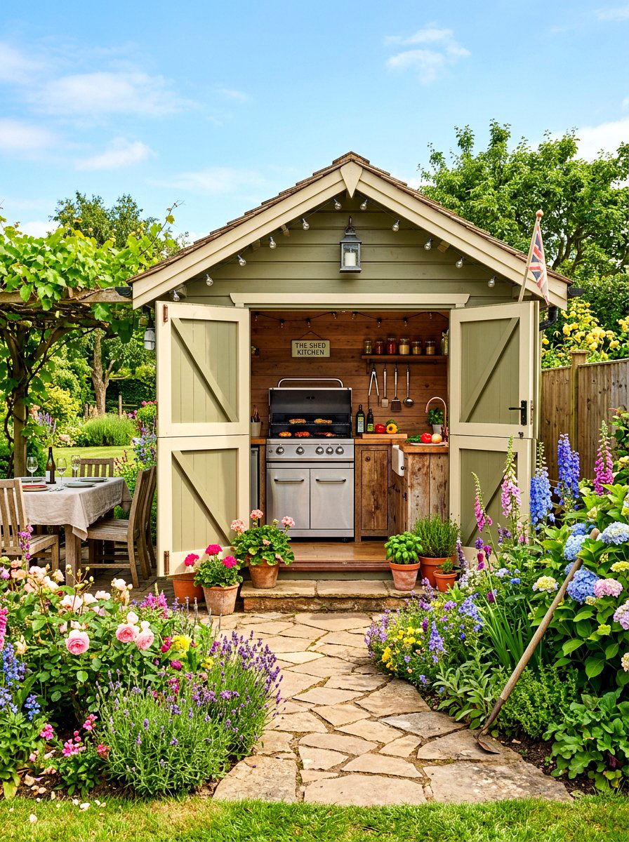Backyard Shed Kitchen Conversion - 30 small outdoor kitchen ideas