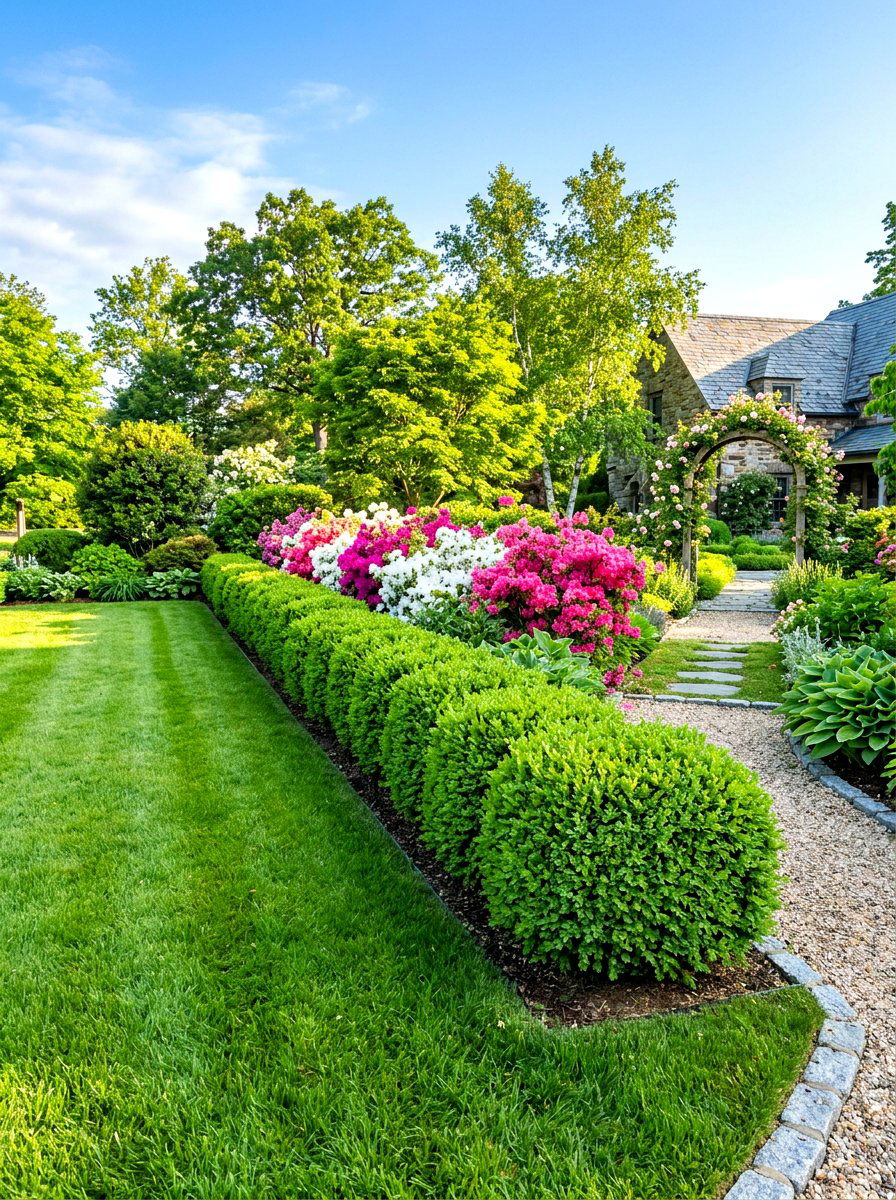 Backyard Shrubs - 30 cozy backyard ideas