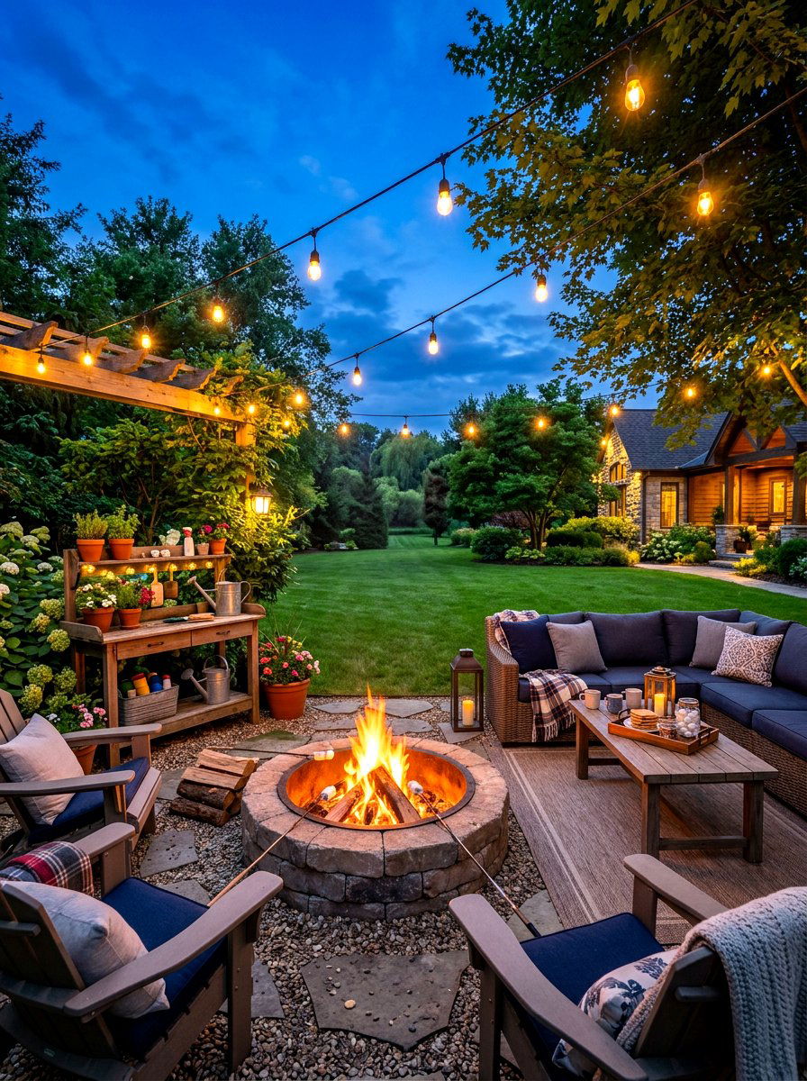 Backyard Smores Area - 30 s'mores station ideas