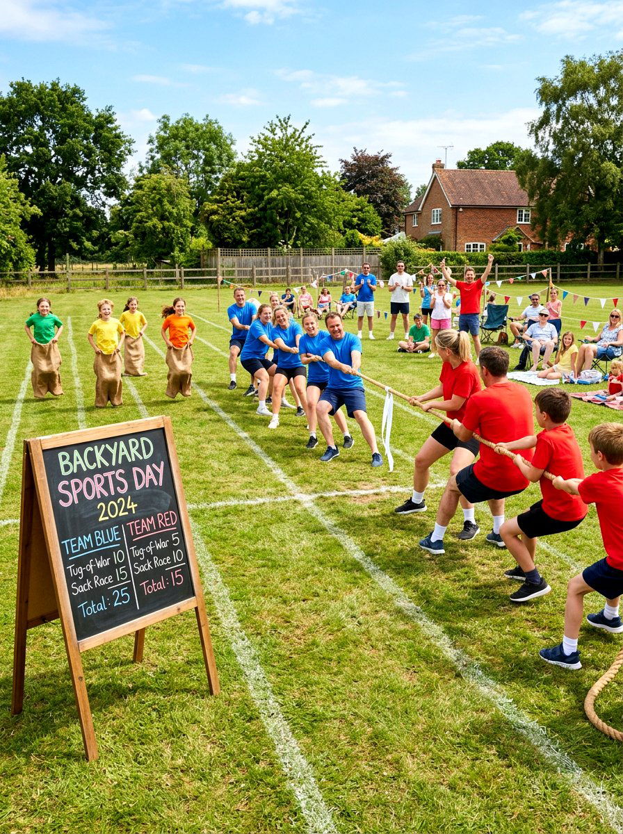 Backyard Sports Day - 30 outdoor birthday party ideas