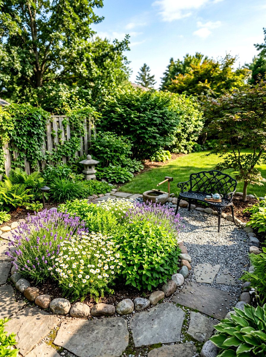 Backyard Tea Garden - 30 edible backyard landscaping ideas