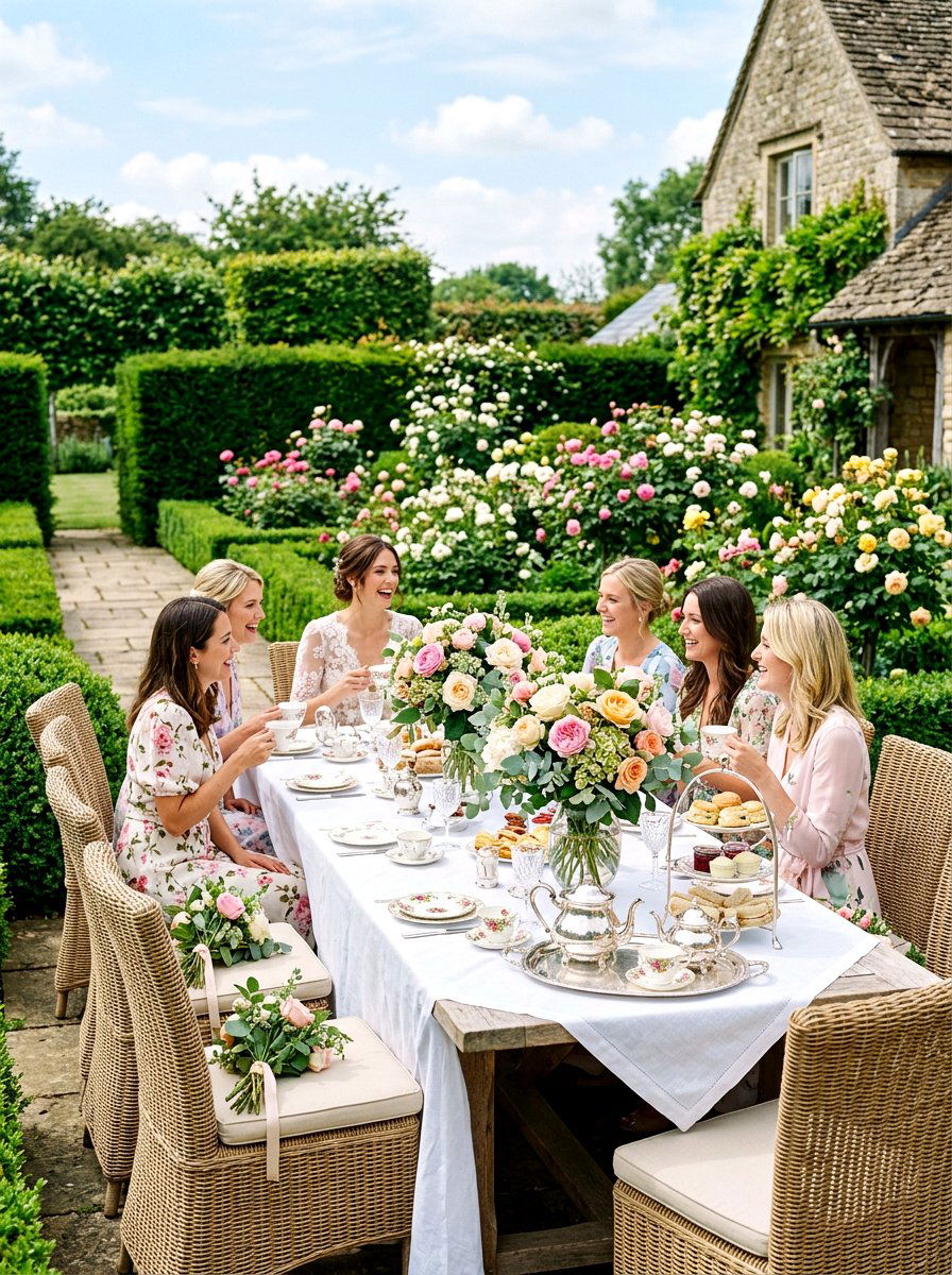 Backyard Tea Garden - 30 backyard bridal brunch ideas