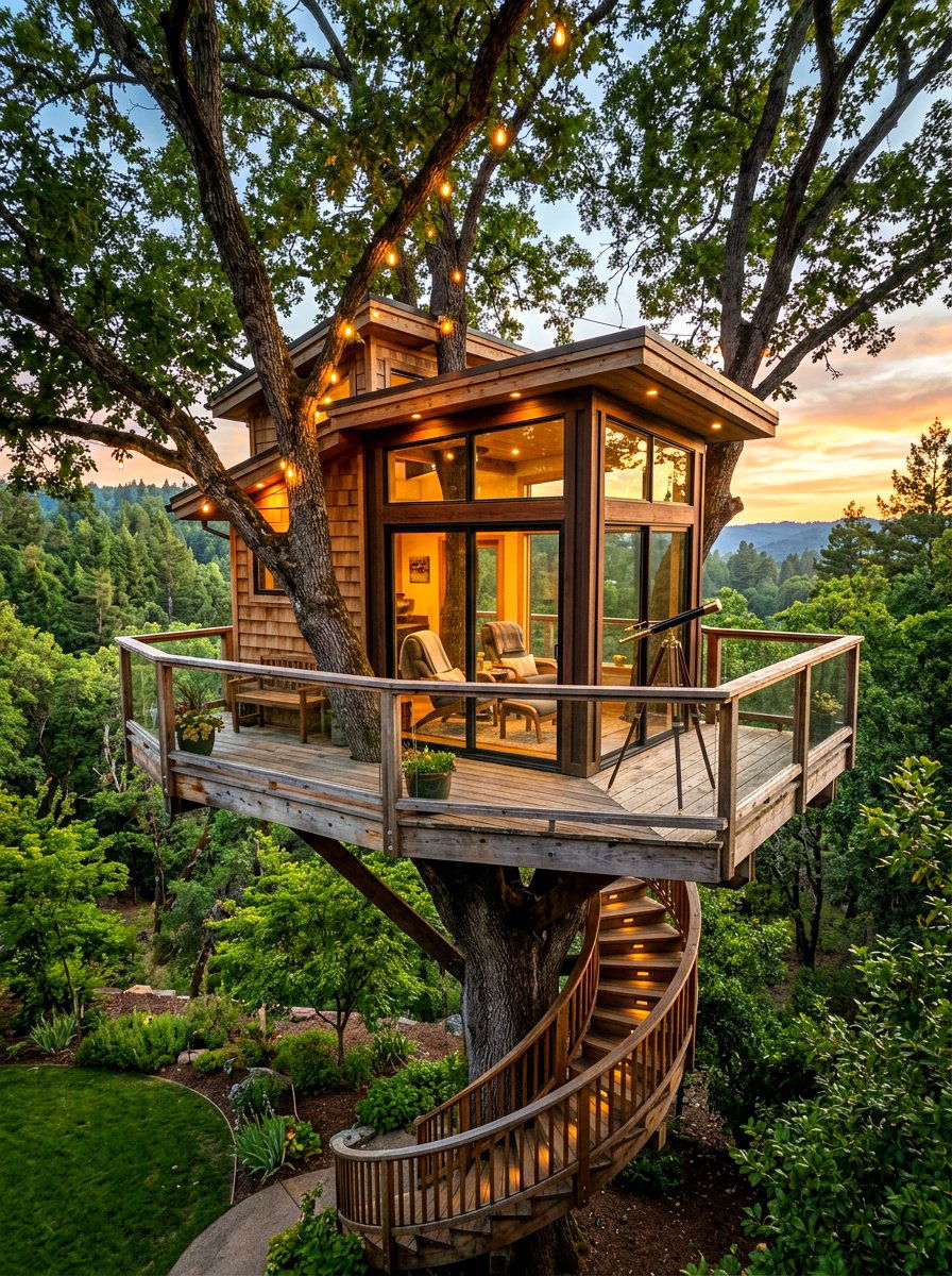 Backyard Treehouse For Adults - 30 shaded backyard ideas