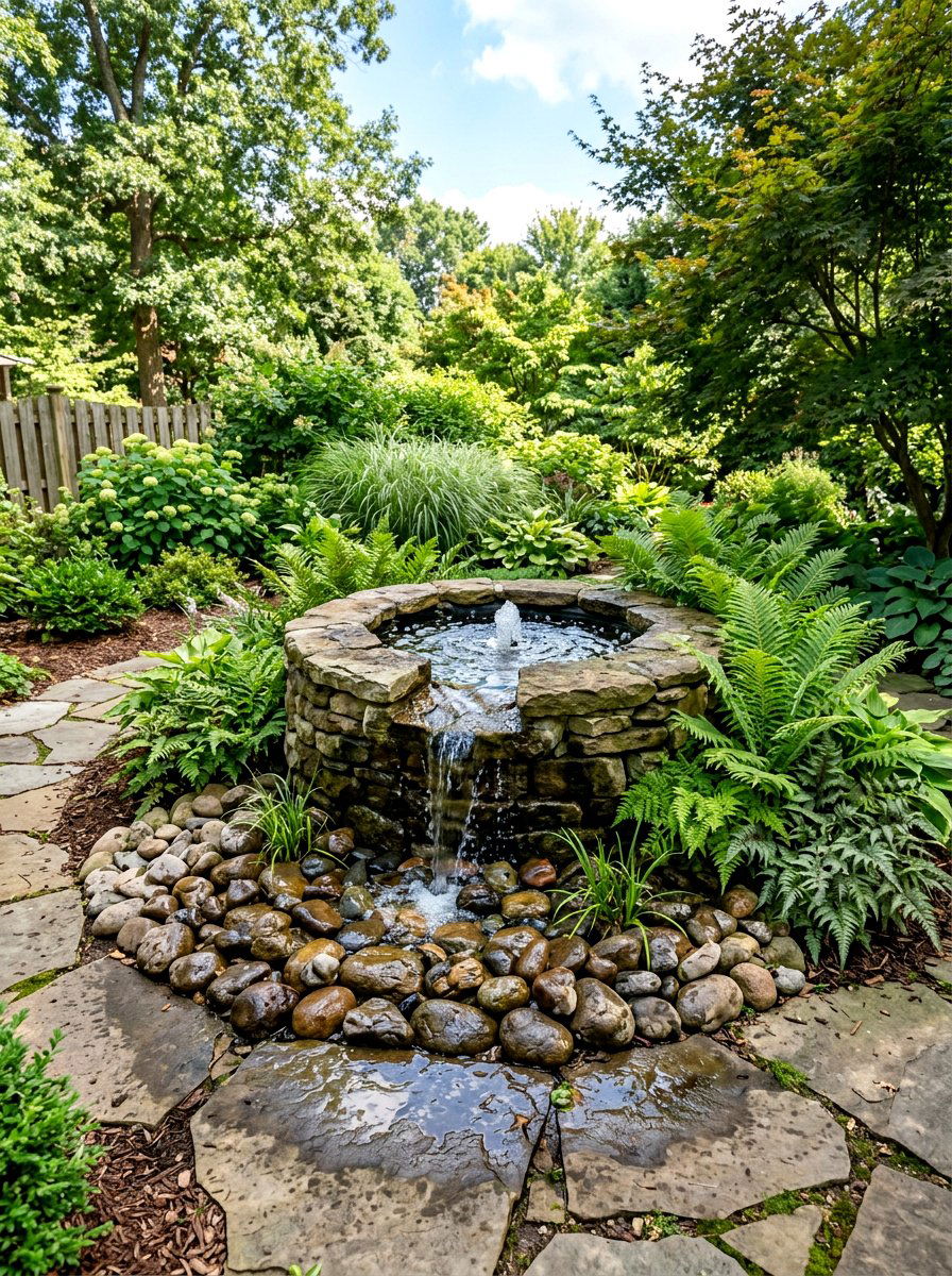 Backyard Water Feature - 30 landscaping ideas