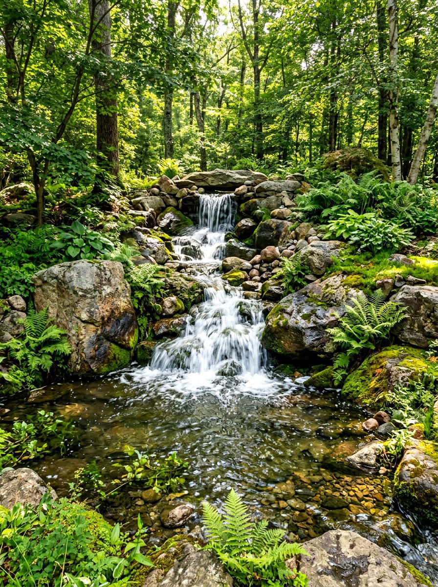 Backyard Waterfall Pond - 30 koi pond ideas