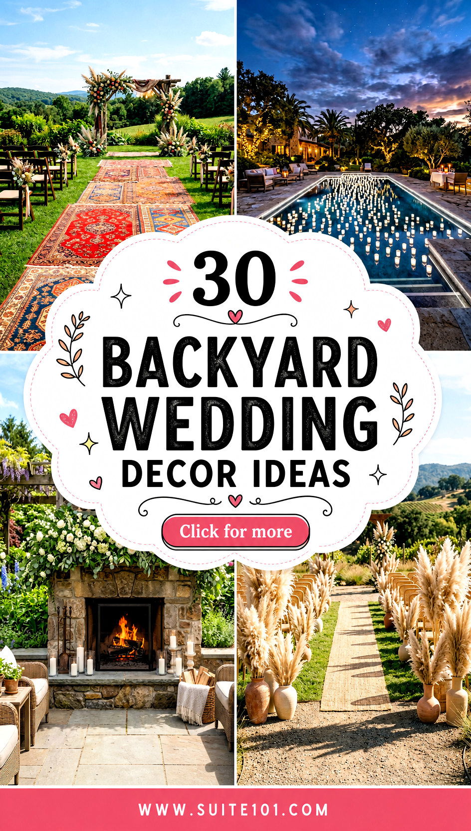 Backyard Wedding Decor Ideas 30 Gorgeous Touches for Your Day - Backyard Wedding Decor Ideas: 30 Gorgeous Touches for Your Day