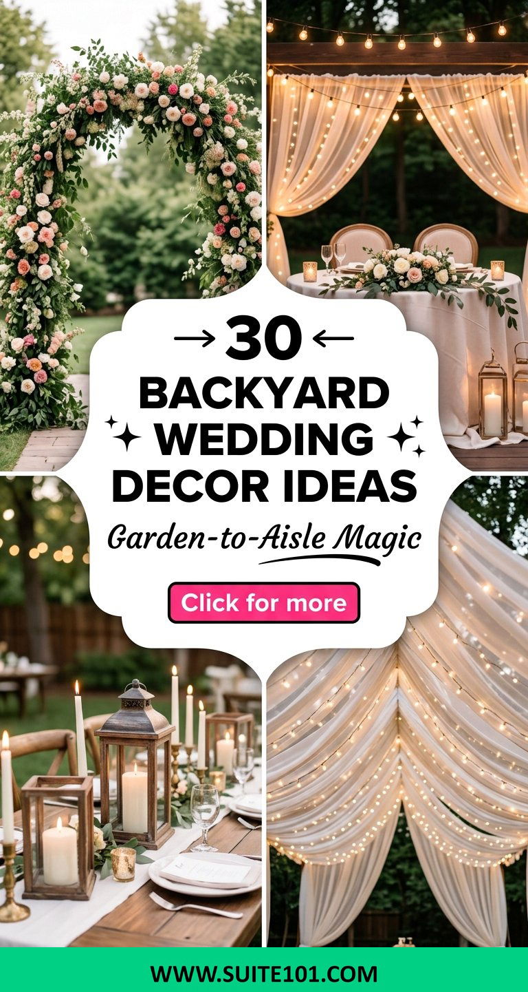 Backyard Wedding Decor Ideas 30 Gorgeous Touches for Your Day - Backyard Wedding Decor Ideas: 30 Gorgeous Touches for Your Day