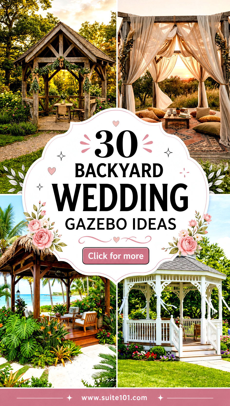 Backyard Wedding Gazebo Ideas 30 Ways to Wow Your Guests - Backyard Wedding Gazebo Ideas: 30 Ways to Wow Your Guests