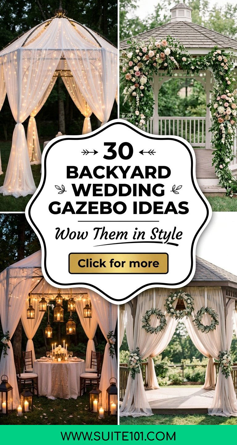 Backyard Wedding Gazebo Ideas 30 Ways to Wow Your Guests - Backyard Wedding Gazebo Ideas: 30 Ways to Wow Your Guests