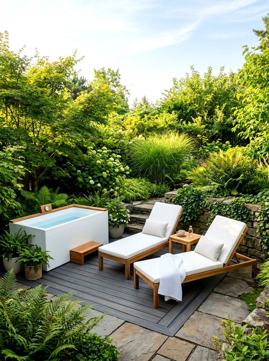 Backyard Wellness Sanctuary - 30 cold plunge patio ideas