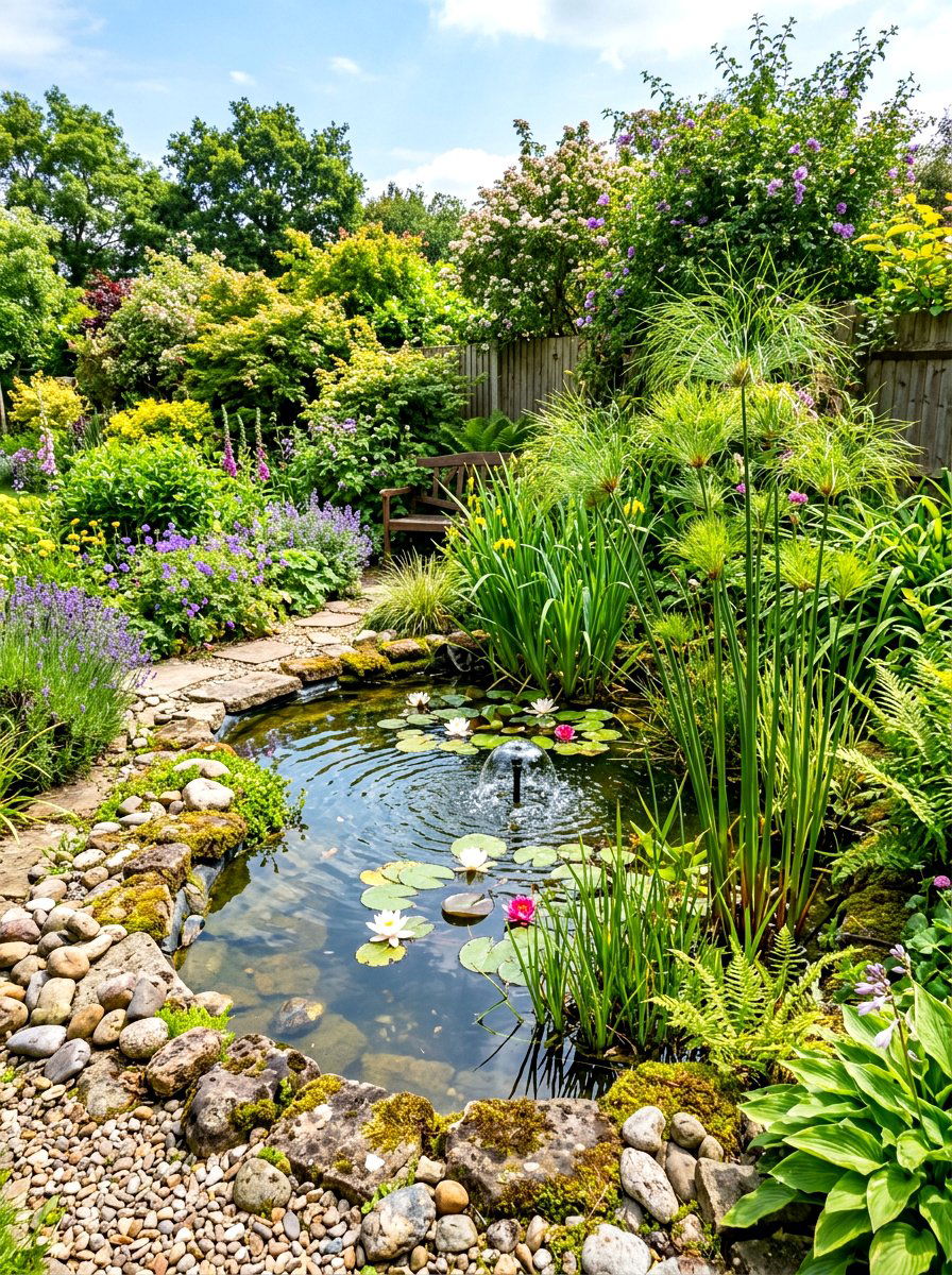 Backyard Wildlife Pond - 30 pocket garden ideas