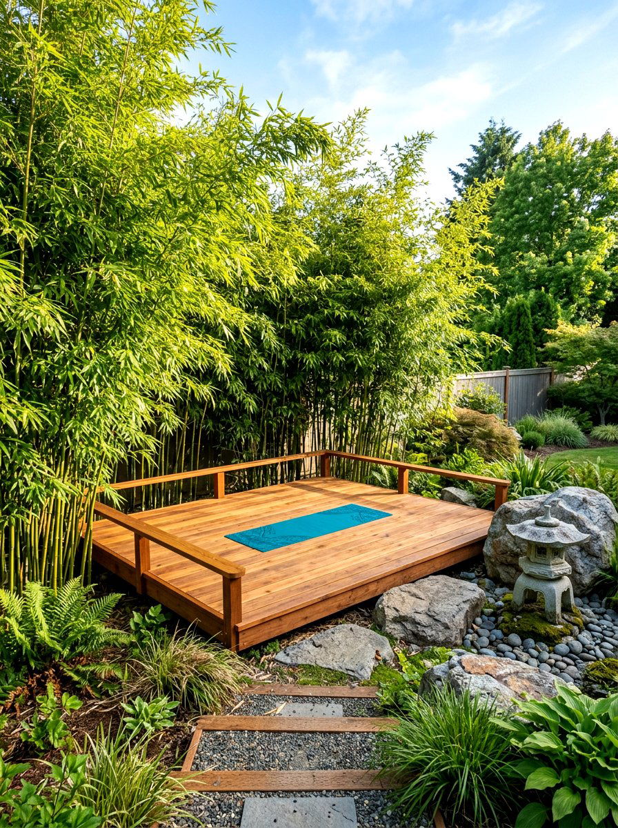 Backyard Yoga Deck - 30 backyard retreat ideas
