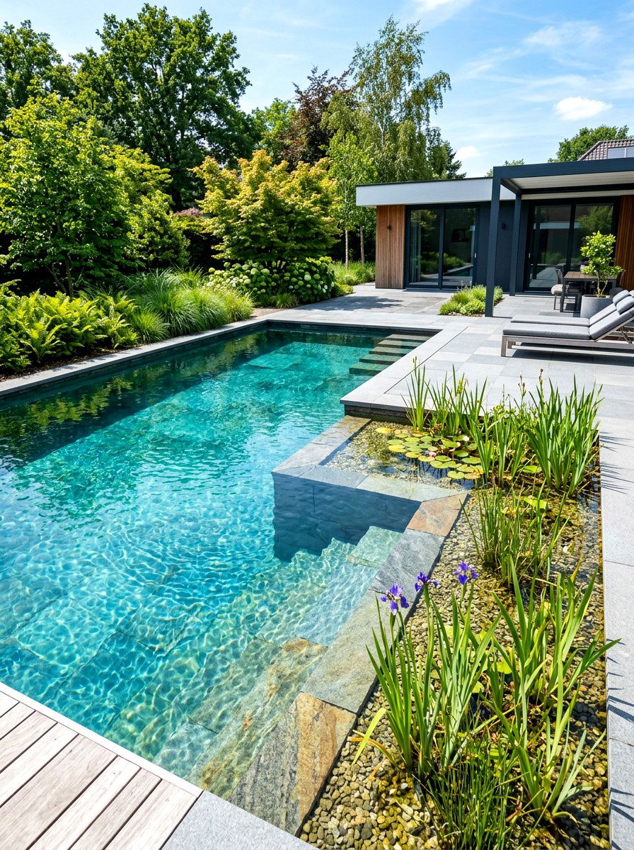 Backyard biological pool - 30 natural pool backyard ideas
