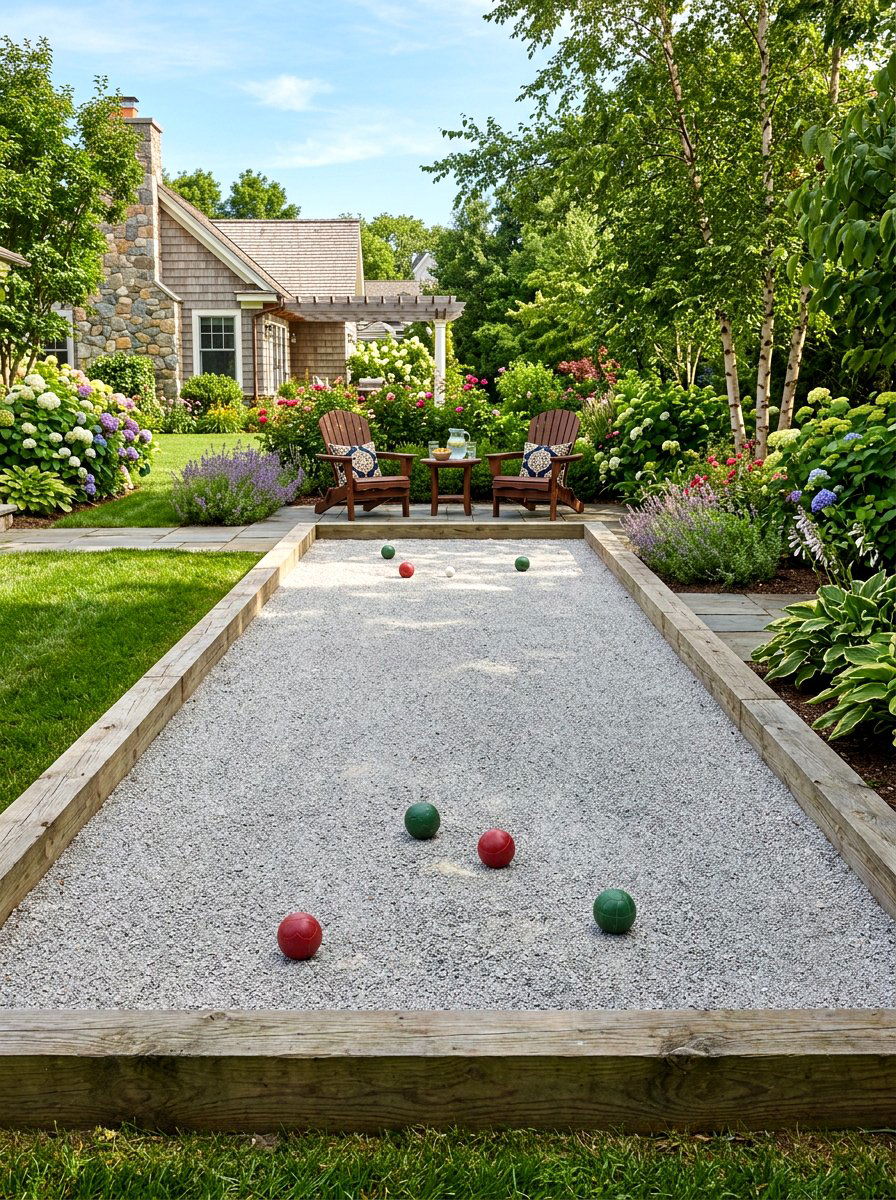 Backyard bocce court - 30 backyard destination ideas