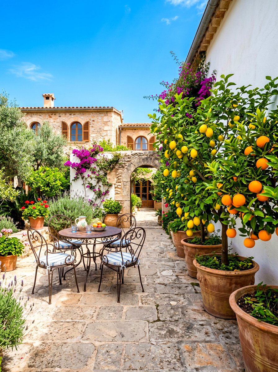 Backyard citrus tree patio - 30 orchard backyard aesthetic ideas