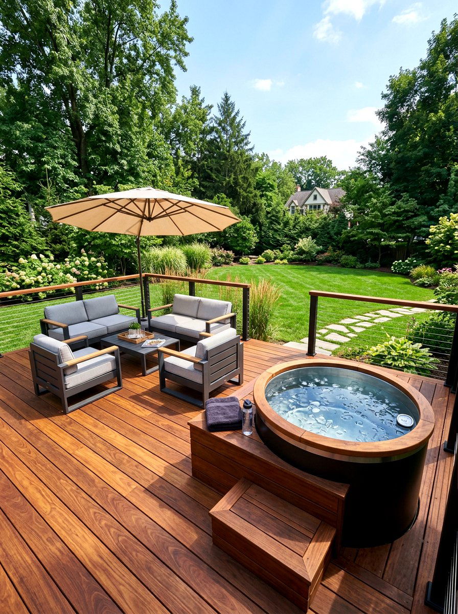 Backyard deck cold plunge - 30 cold plunge room ideas