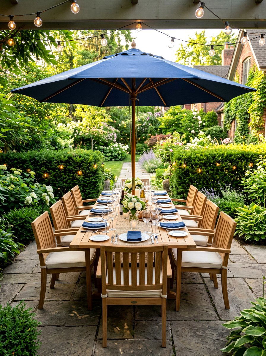 Backyard dining area - 30 backyard oasis ideas