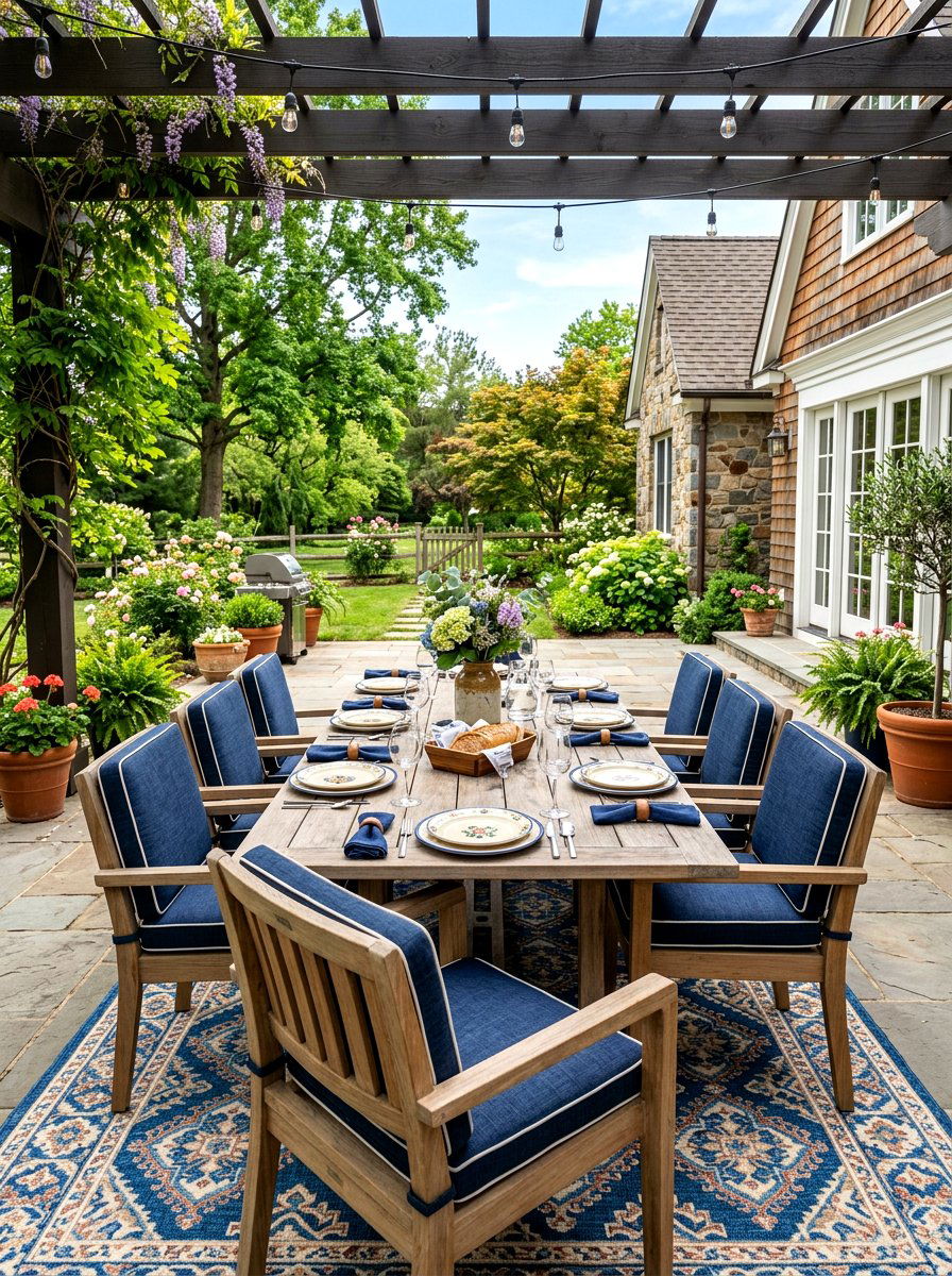 Backyard dining area - 30 summer hosting home ideas