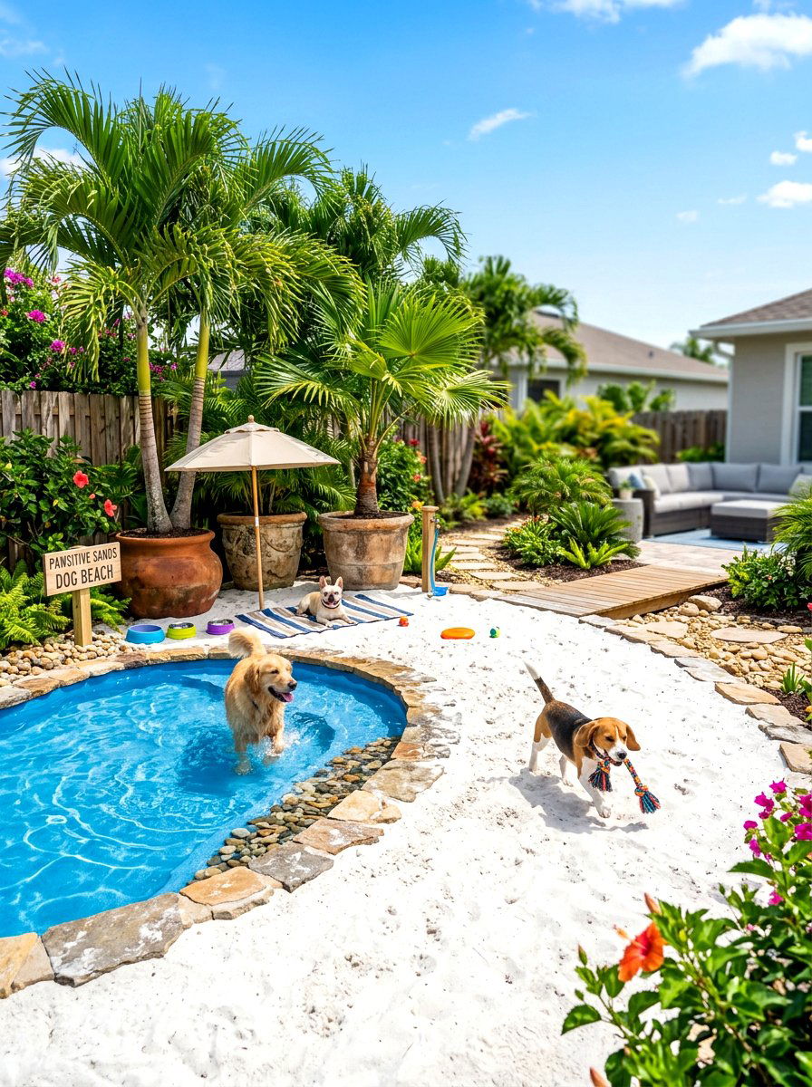 Backyard dog beach - 30 dog friendly backyard luxury ideas