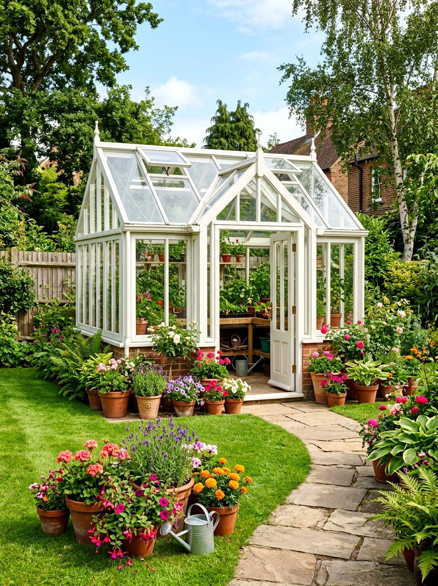 Backyard greenhouse - 30 flower farm backyard ideas