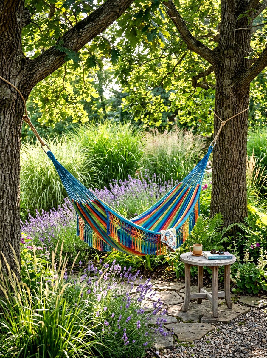 Backyard hammock corner - 30 backyard destination ideas