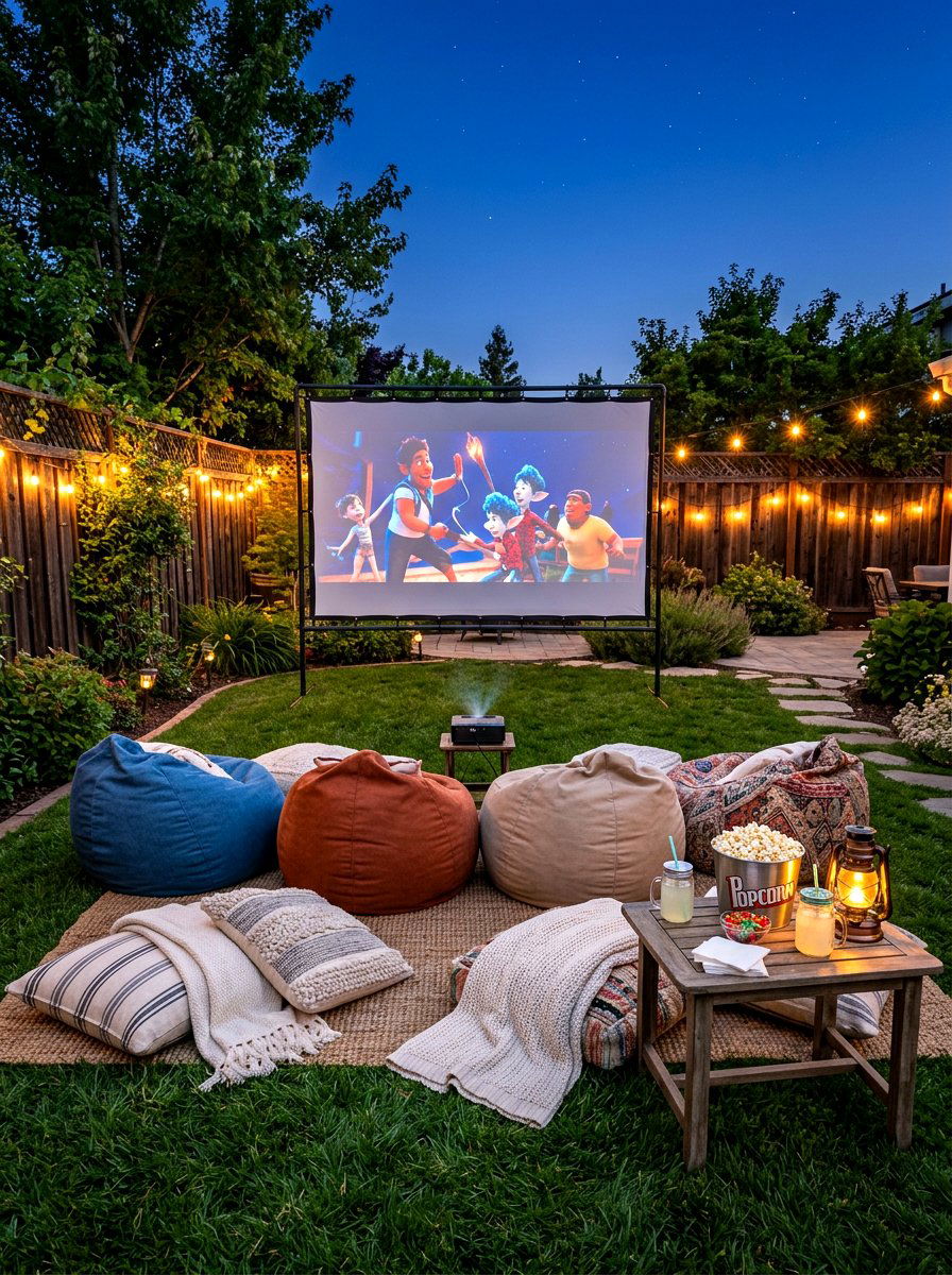 Backyard movie theater - 30 backyard destination ideas