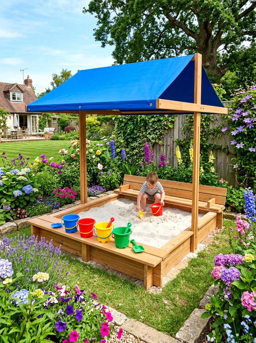 Backyard sandbox - 30 kids backyard play area ideas