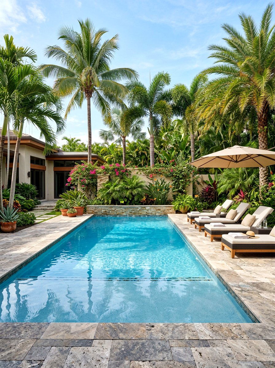 Backyard swimming pool - 30 backyard oasis ideas