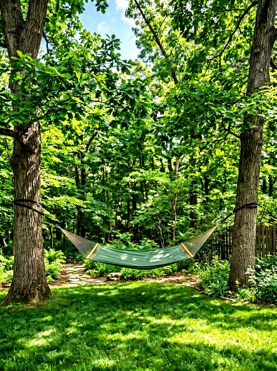 Backyard tree hammock - 30 hammock patio ideas