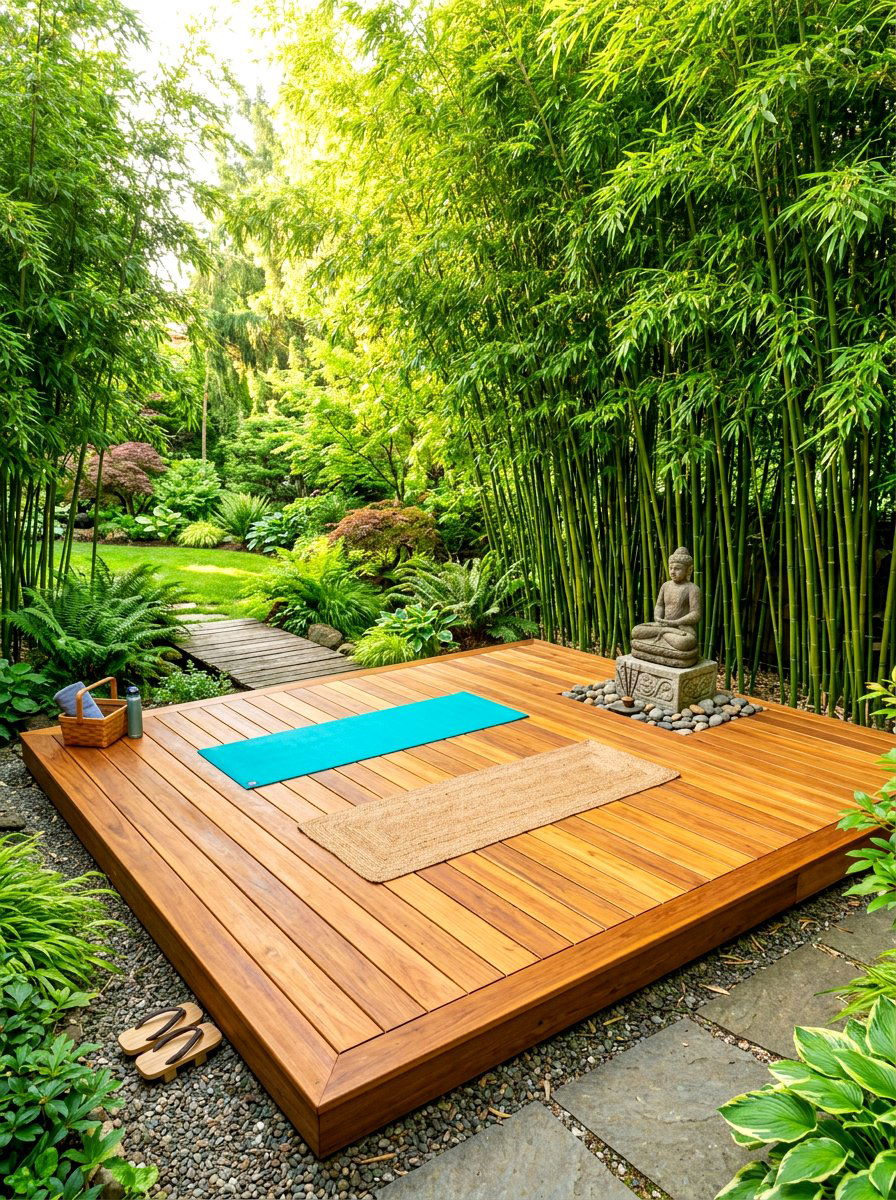 Backyard yoga deck - 30 backyard destination ideas