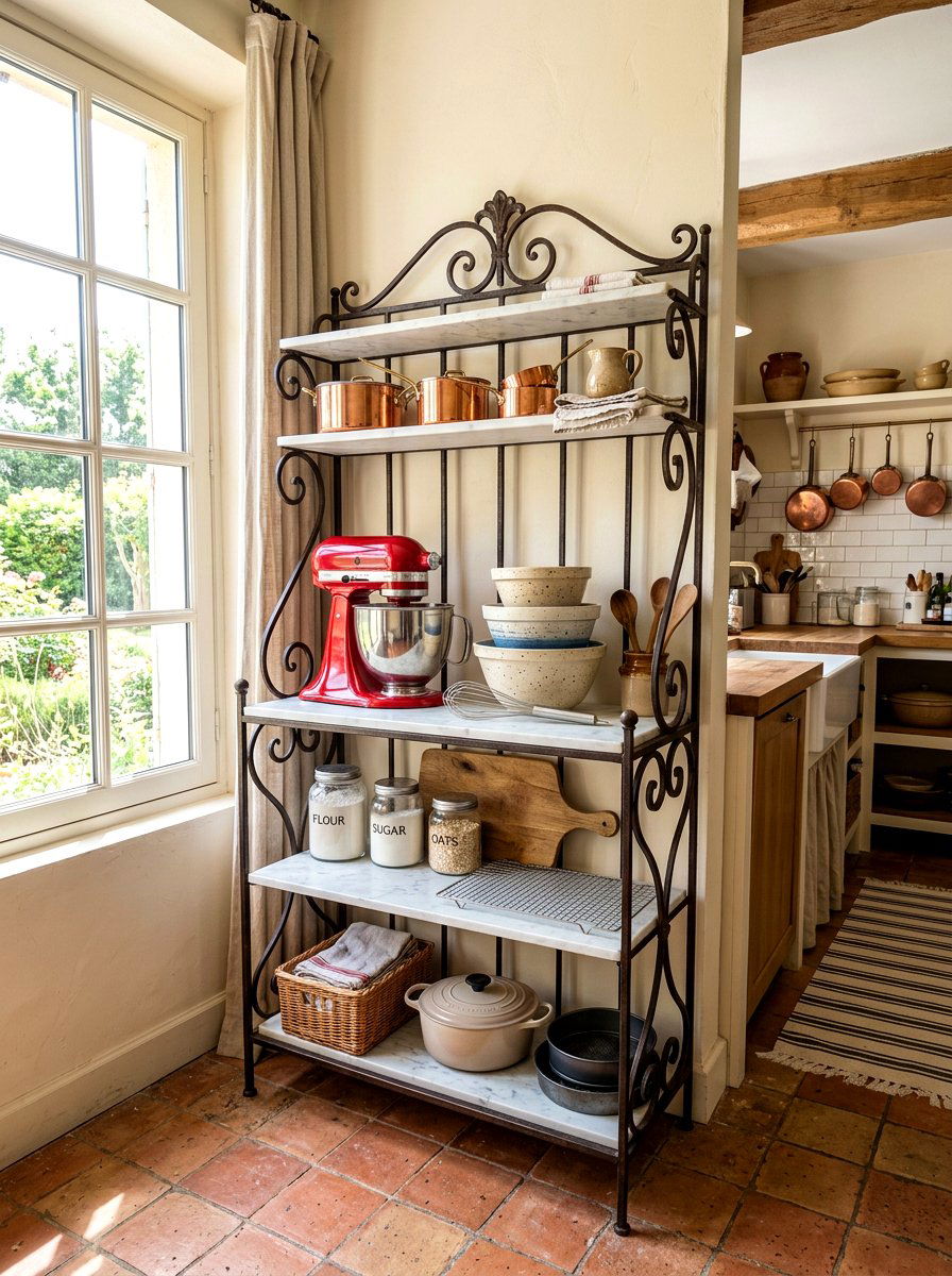 Bakers Rack Kitchen Shelving - 30 kitchen open shelf styling ideas