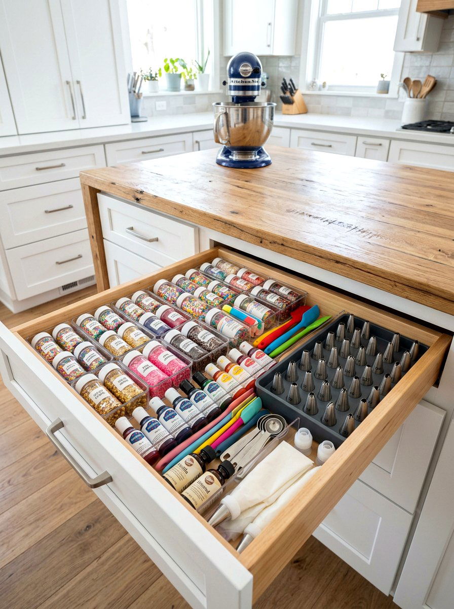 Baking Accessory Drawer - 30 kitchen drawer organization ideas