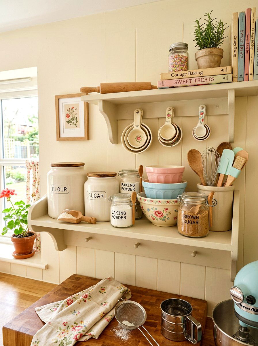 Baking Ingredient Station - 30 pantry organization ideas