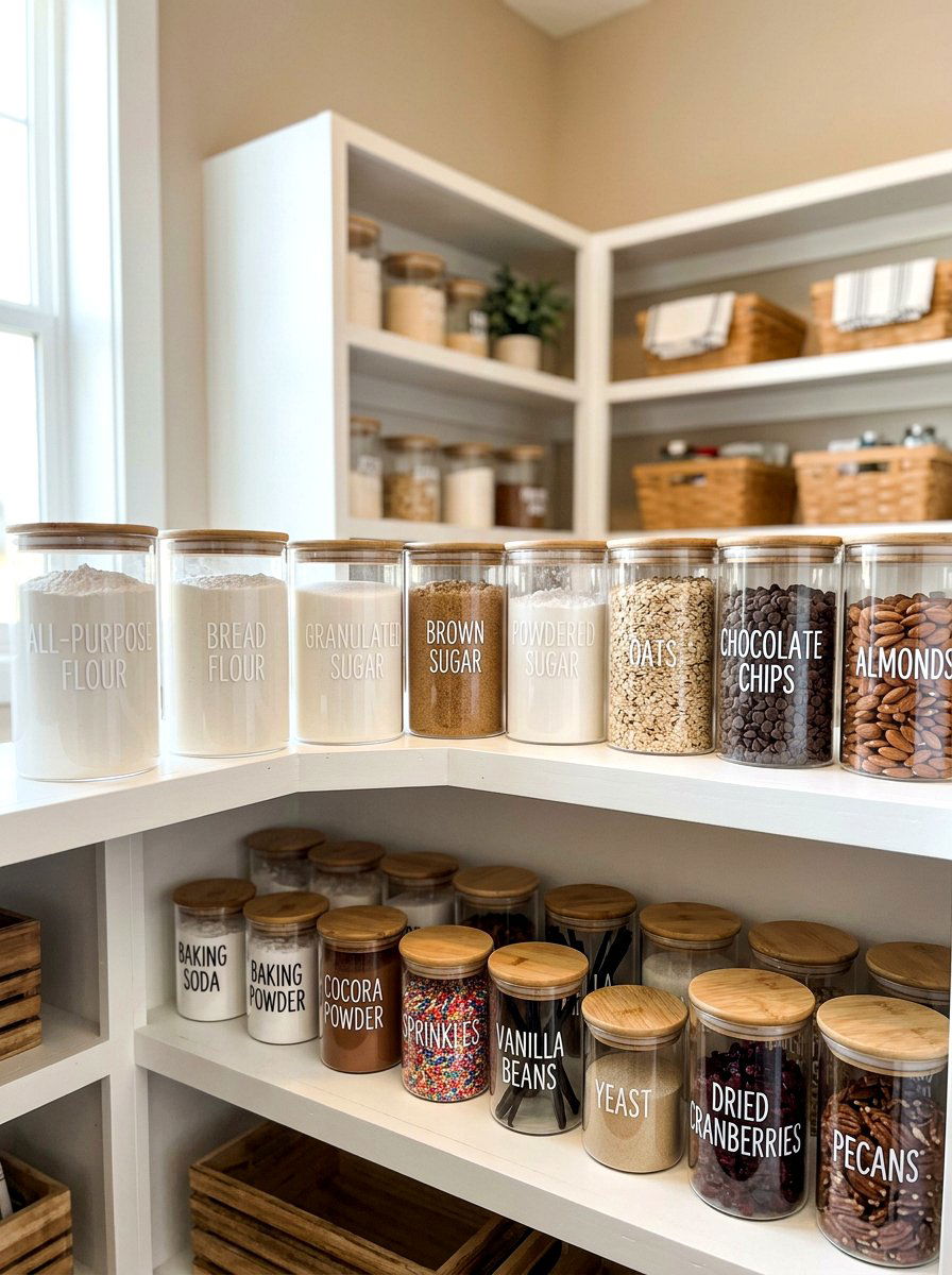 Baking Pantry Labeling System - 30 baking pantry ideas