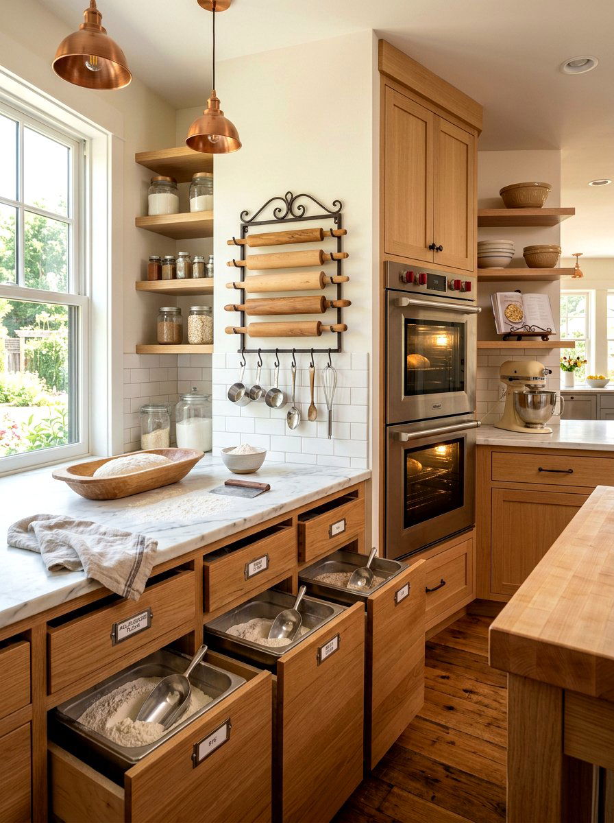 Baking Station Scullery - 30 scullery pantry ideas
