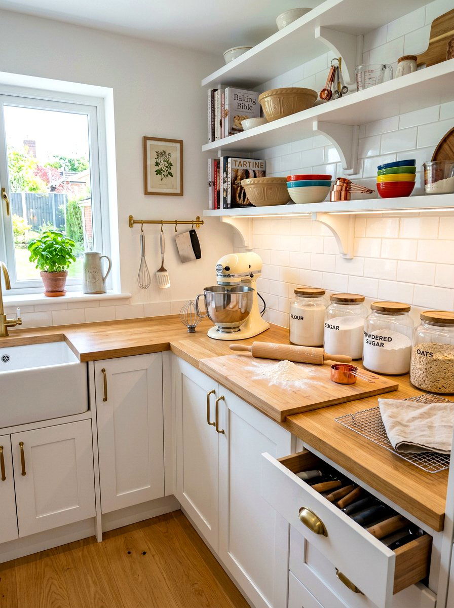 Baking Station - 30 kitchen organization ideas
