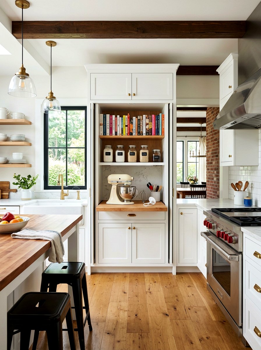 Baking station cabinet - 30 baking corner ideas