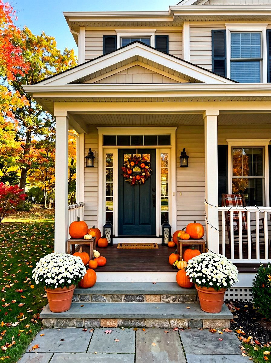 Balanced Front Door Decor - 30 front porch symmetry ideas
