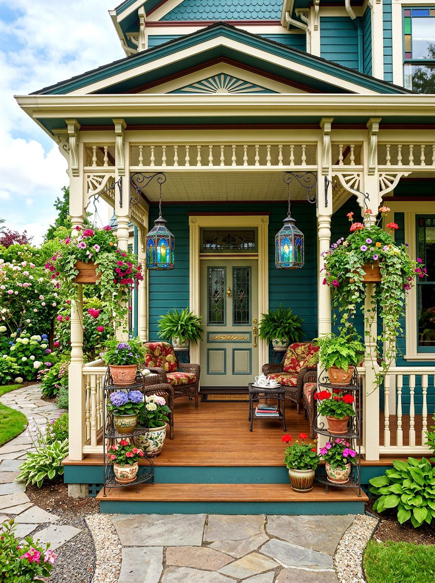 Balanced victorian porch styling - 30 symmetrical curb appeal ideas