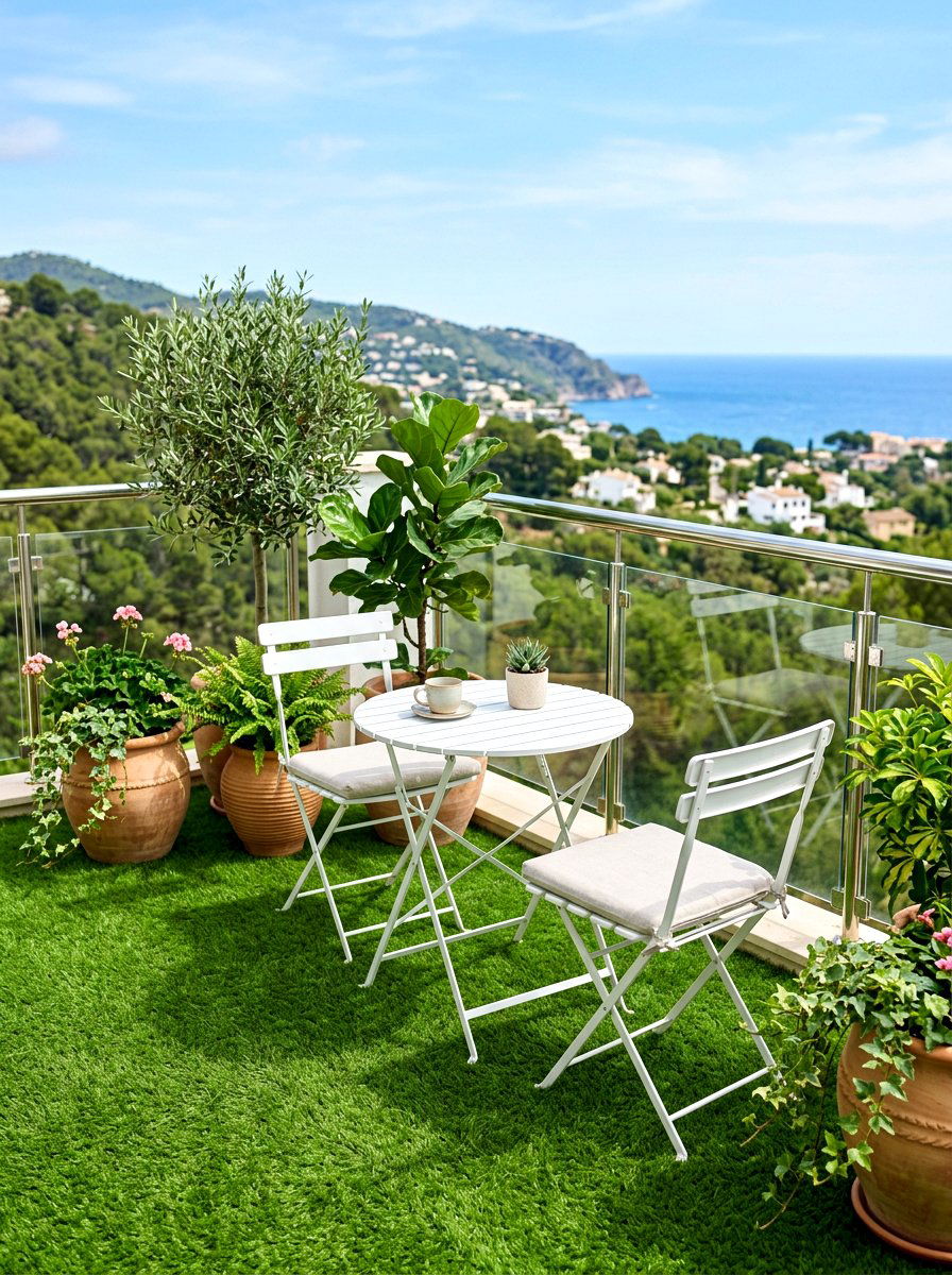 Balcony Artificial Grass Flooring - 30 urban balcony ideas