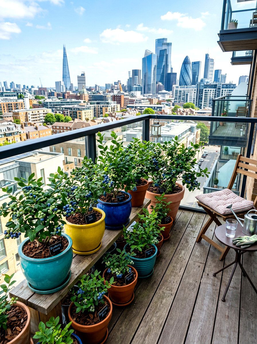 Balcony Blueberry Garden - 30 blueberry garden ideas