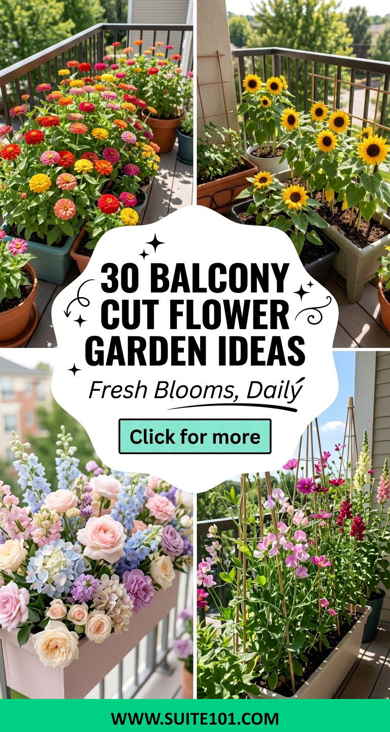Balcony Cut Flower Garden Ideas 30 Fresh Blooms in Small Spaces - Balcony Cut Flower Garden Ideas: 30 Fresh Blooms in Small Spaces