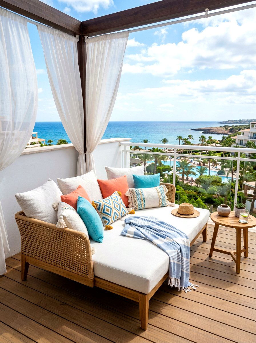 Balcony Daybed With Cushions - 30 balcony seating nook ideas