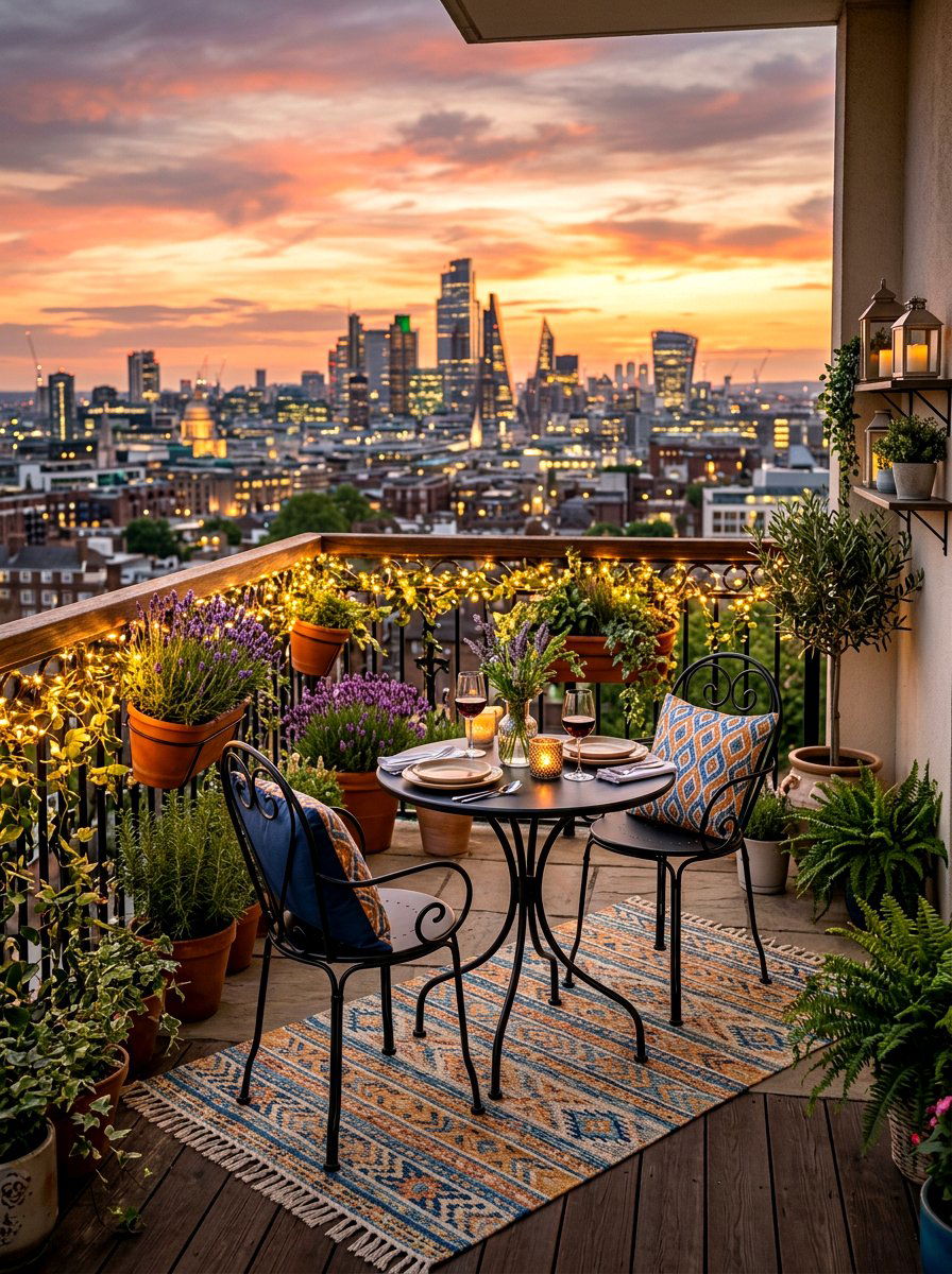 Balcony Dining Room - 30 romantic dinner room ideas