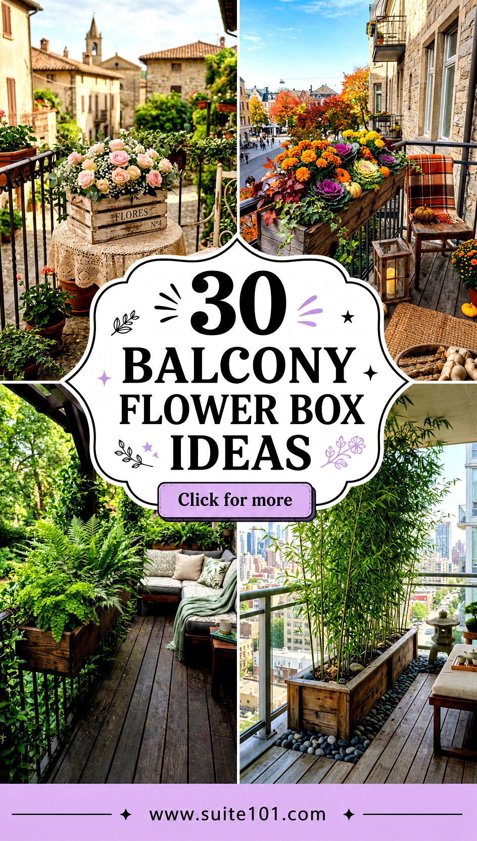 Balcony Flower Box Ideas 30 Easy Ways to Beautify Your Balcony - Balcony Flower Box Ideas: 30 Easy Ways to Beautify Your Balcony