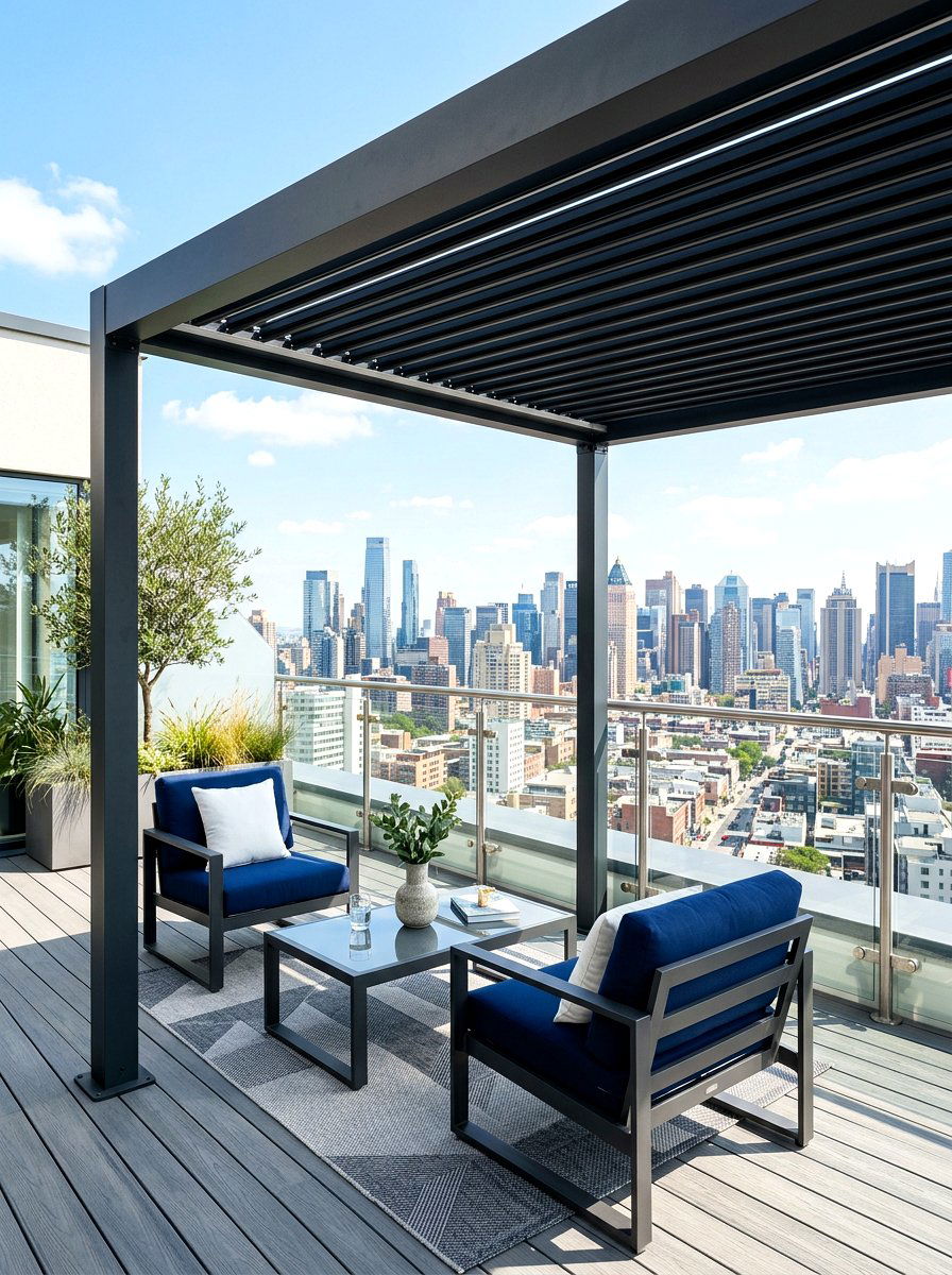 Balcony Pergola - 30 outdoor pergola ideas