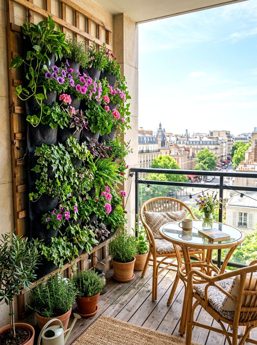Balcony Plant Wall - 30 green wall ideas